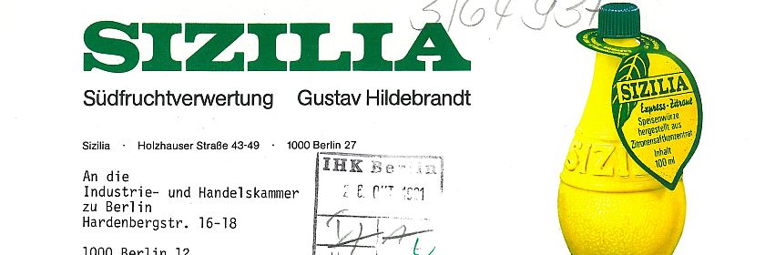 Schon auf dem Briefkopf von 1981 ist das Markenzeichen der Firma ein absoluter Blickfang (BBWA, K 1/1/64937)