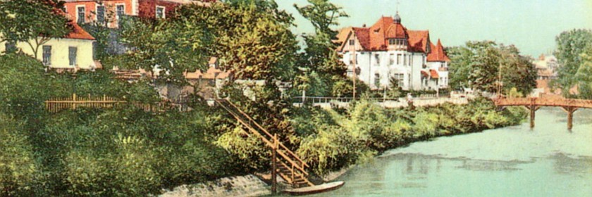 Partie am Stadtpark mit Landgericht, in unmittelbarer Nähe zum Tagungsort IHK Cottbus
