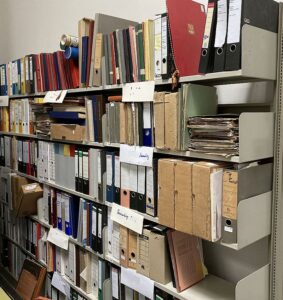 Museumsarchiv vor der Bearbeitung