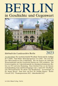 Jahrbuch des Landesarchivs Berlin 2023