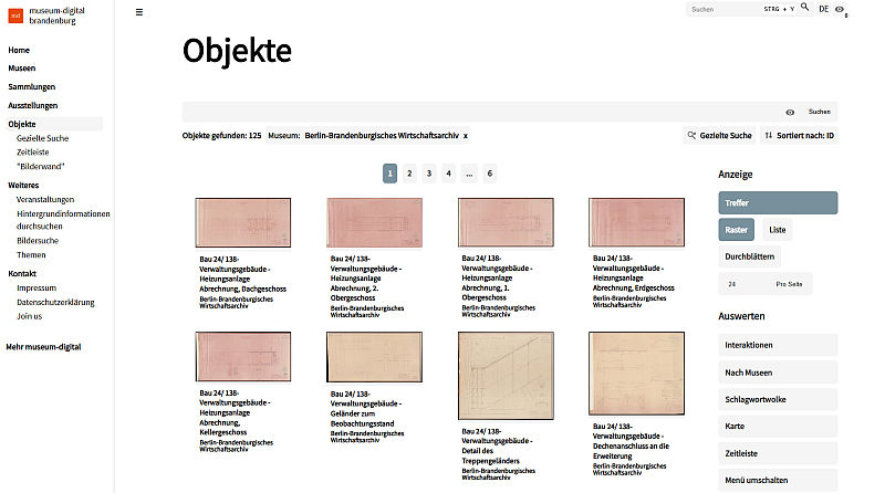 Übersicht der Objekte in der Sammlung Brabag bei museum-digital